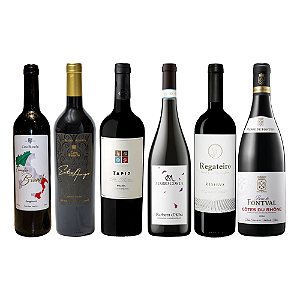 Kit Novos Vinhos Tintos - 6 Unidades