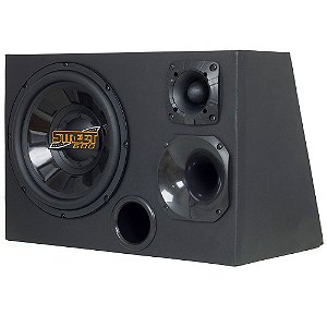 Caixa Trio Simples Spyder Street 12" + DVR100 + STW100 - 175 Watts RMS 4 Ohms