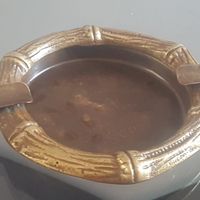 cinzeiro em metal (antiguidade / raridade / relíquia / antiquário)