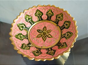 bowl / tigela indiana em bronze (antiguidade / raridade / relíquia / antiquário)