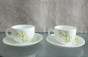 xícaras de café c pires (antiguidade / raridade / relíquia / antiquário)