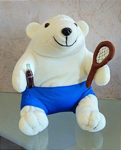 Urso de pelúcia coca-cola olimpíadas