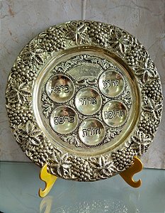 keará / prato p pessach / judaico / israel (antiguidade / raridade / relíquia / antiquário)