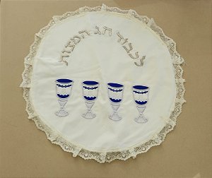 Toalha / Cobertura para chalá judaica / israel / jerusalém