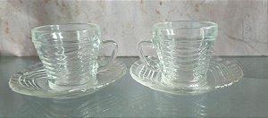 xícaras de café c pires (antiguidade / raridade / relíquia / antiquário)