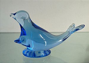 foca em vidro (antiguidade / raridade / relíquia / antiquário)