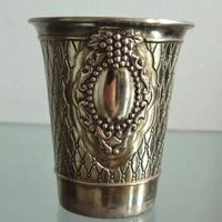 copo / cálice / taça p kidush / judaico / israel (antiguidade / raridade / relíquia / antiquário)