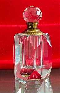 perfumeiro em cristal (antiguidade / raridade / relíquia / antiquário)