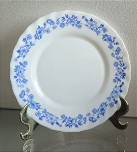 prato de sobremesa em opalina (antiguidade / raridade / relíquia / antiquário)