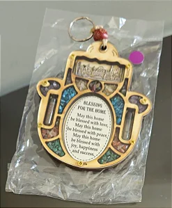 hamsa em madeira e acrílico / judaico / israel / jerusalém