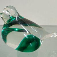 pássaro em cristal (antiguidade / raridade / relíquia / antiquário)