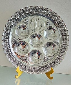 keará / prato p pessach / judaico / israel (antiguidade / raridade / relíquia / antiquário)