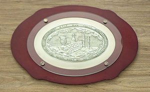 bandeja judaica / israel / jerusalém (antiguidade / raridade / relíquia / antiquário)