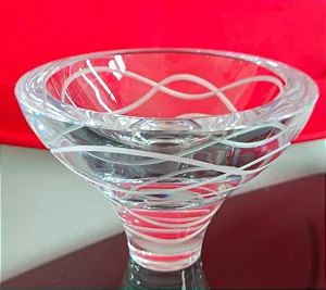 vaso em cristal (antiguidade / raridade / relíquia / antiquário)