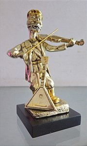 escultura violinista judaico (antiguidade / raridade / relíquia / antiquário)