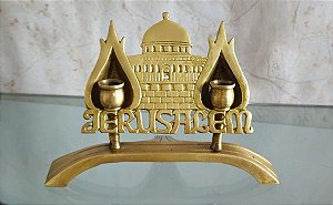 castiçal judaico / israel / jerusalém (antiguidade / raridade / relíquia / antiquário)