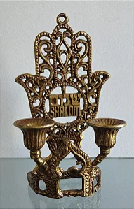 castiçal judaico / israel / jerusalém (antiguidade / raridade / relíquia / antiquário)