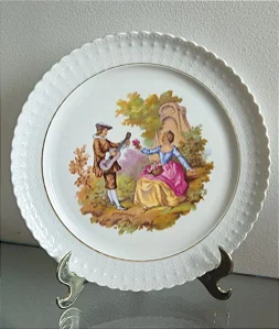 prato em porcelana (antiguidade / raridade / antiquário / relíquia)