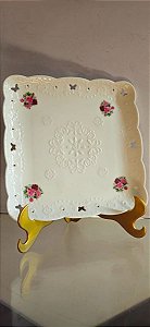 centro de mesa / travessa em porcelana (antiguidade / raridade / relíquia / antiquário)