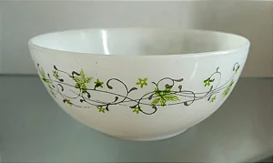 bowl / tigela em opalina (antiguidade / raridade / relíquia / antiquário)