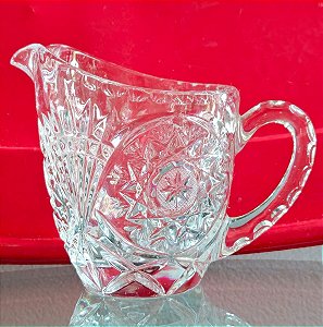 leiteira em cristal (antiguidade / raridade / relíquia / antiquário)