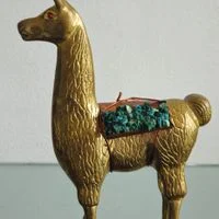lhama em bronze (antiguidade / raridade / relíquia / antiquário)