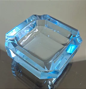 cinzeiro em cristal (antiguidade / raridade / relíquia / antiquário)