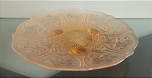 centro de mesa / fruteira em vidrão (antiguidade / raridade / antiquário / relíquia)