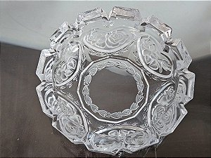 cinzeiro para charutos / charuteiro em cristal (antiguidade / raridade / relíquia / antiquário)