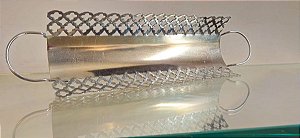 rocamboleira em inox (antiguidade / raridade / relíquia / antiquário)