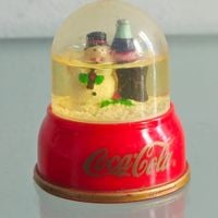 globo de neve coca cola (antiguidade / raridade / relíquia / antiquário)