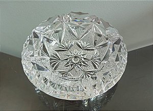 cinzeiro em cristal (antiguidade / raridade / relíquia / antiquário)