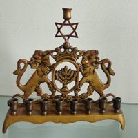 menorah / candelabro judaico / israel / jerusalém (antiguidade / raridade / relíquia / antiquário)