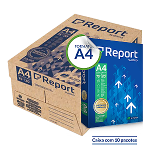 Papel Report A4 75g/m² -Caixa com 10 un