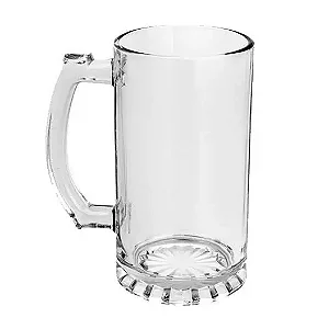 Caneca Chopp de Vidro Cristal - 475ml