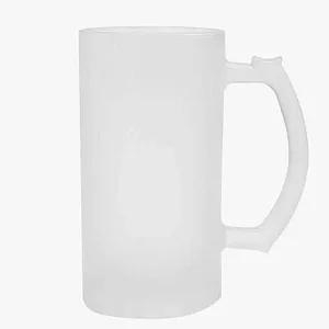Caneca de Chopp de Vidro Jateado 475ml