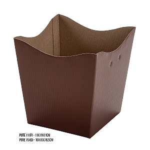 Cachepot Vintage - Cor: Marrom