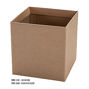 Cachepot Quadrado - Cor: Kraft
