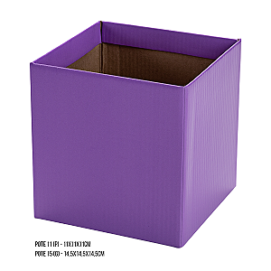 Cachepot Quadrado - Cor: Lilás