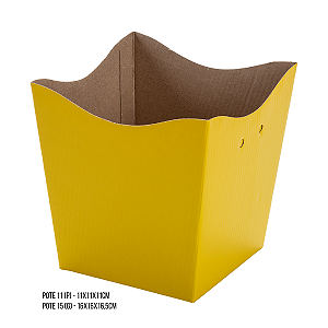 Cachepot Vintage - Cor: Amarelo