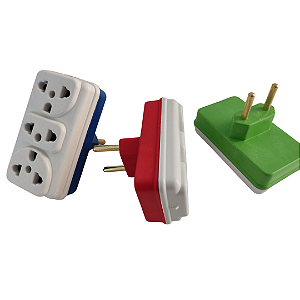 KIT 3 PEÇAS | Adaptador de Tomada 3 Saídas 10A/20A