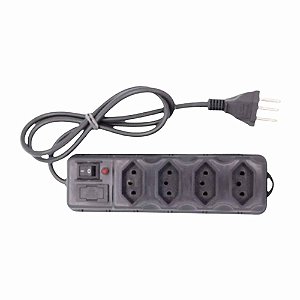 Filtro de Linha 4 Tomadas com Interruptor