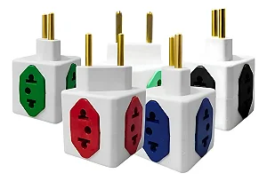 KIT 5 PEÇAS  - Adaptador Cubo 4 Saídas - Praticidade e Versatilidade