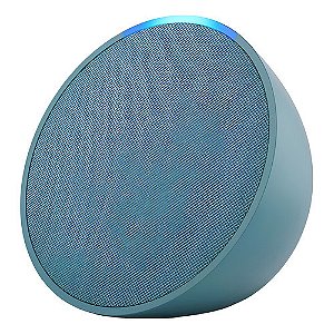 Amazon Alexa Echo Pop Assistente De Voz Compacto E Acessível Cor Azul-petróleo