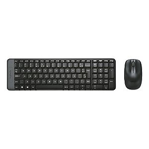Combo Teclado E Mouse Sem Fio Logitech Mk220 Layout Abnt2