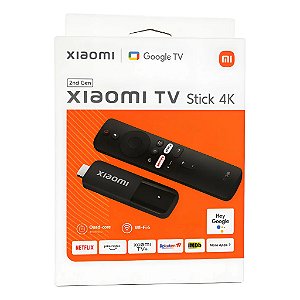 Xiaomi TV Stick 4K 2ª Geração Original - Google TV - Chromecast - Controle por Voz - Original ✔️
