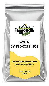 Aveia Em Flocos Finos 500g Premium Campostella