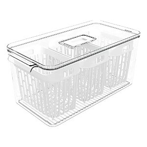 Cesto Organizador Com 3 Cestos 6L Cristal Dry - Brinox