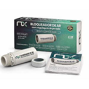 Bloqueador de Ar para Água com Regulagem de Pressão - RTX ONE 1/2 e 3/4