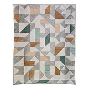 Tapete Sala / Quarto Desenhado Domani Zirconia Taupe 45 - 150x200 cm
